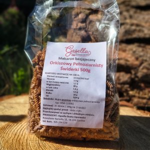 Makaron orkiszowy BEZJAJECZNY pełnoziarnisty Świderki 500 g