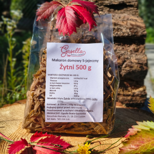 Makaron domowy 5-jajeczny ŻYTNI 500 g