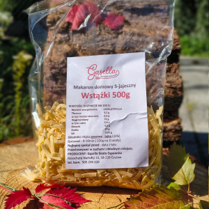 Makaron domowy 5-jajeczny Wstążki 500 g